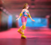 Load image into Gallery viewer, 1:64 Painted Figure Model Miniature Resin Diorama Sand Toy Roller Skating Girl New
