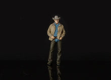 Load image into Gallery viewer, 1:64 Painted Figure Model Miniature Resin Diorama Sand Toy Cow Boy Cool Set
