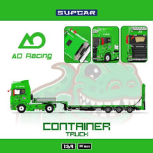 Load image into Gallery viewer, Supcar 1:64 Green S730 Flatbed Container Truck Model Diecast Metal Car New Collection
