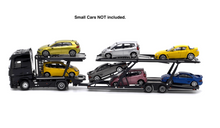 Load image into Gallery viewer, 1:64 Black Benz Actros Gigaspace Semi Trailer Truck Model Diecast Metal Car
