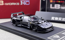 Load image into Gallery viewer, Star 1:64 Black F40 LBWK Racing Sports Model Diecast Metal Car New Collection
