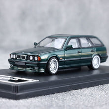 Load image into Gallery viewer, Mortal 1:64 Green E34 Touring Alpina B10 Wagon Sports Model Diecast Metal Car

