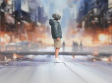 Load image into Gallery viewer, 1:64 Painted Figure Model Miniature Resin Diorama Sand Robot Man Boy Stand Toy
