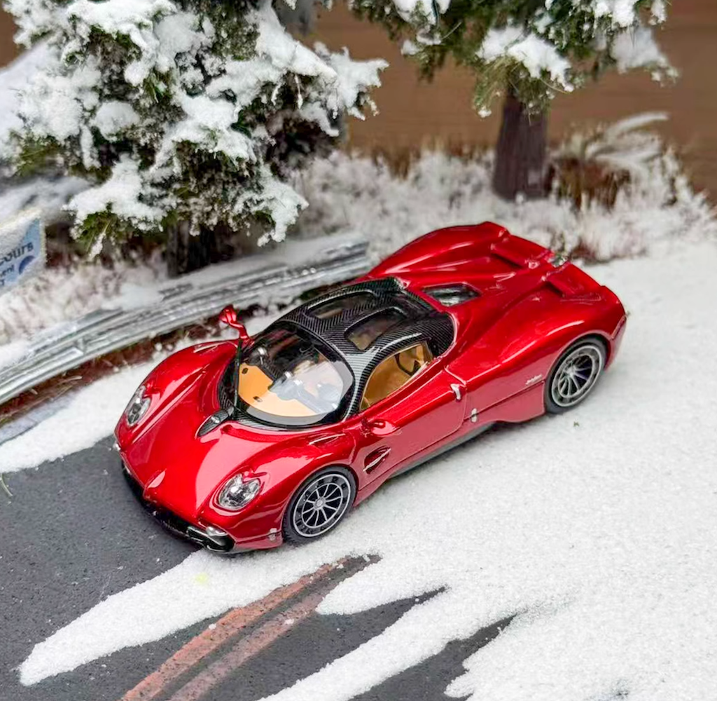LCD 1:64 Red Utopia Racing Sports Model Diecast Metal Car New Collection