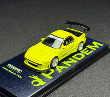 Load image into Gallery viewer, Tarmac 1:64 Yellow RX-7 FC3s Widebody Sports Model Diecast Metal Car New Collection
