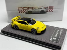Load image into Gallery viewer, ZJWJ 1:64 Yellow 911 GT3 Sports Model Diecast Resin Car New Collection
