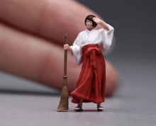 Load image into Gallery viewer, 1:64 Painted Figure Model Miniature Resin Sand Diorama Japanese Girl Woman Lady

