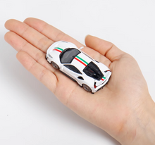Load image into Gallery viewer, DCM 1:64 White Novitec 488 Pista Racing Sports Model Diecast Metal Car New
