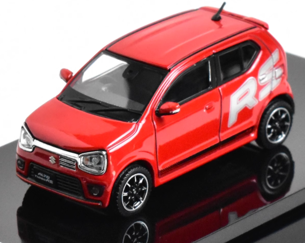 HobbyJapan 1:64 Red RS Suzuki Alto K Hatchback Model Diecast Metal Car New Collection