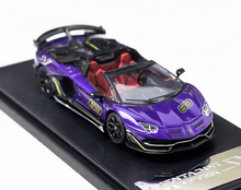 Load image into Gallery viewer, RM 1:64 Purple Aventador svj #63 Sports Model Diecast Metal Car BN
