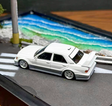 Load image into Gallery viewer, HKM 1:64 White 190E W201 2.5-16 Evo II Sedan Sport Model Diecast Metal Car New Collection
