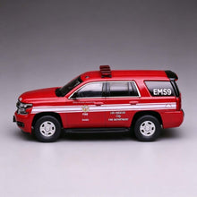 Load image into Gallery viewer, 1:64 596 Red Tahoe LAFD LA Fire SUV Police Sports Model Diecast Metal Car New Collection
