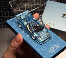 Load image into Gallery viewer, Topart 1:64 Ice Blue Countach LP500 #41 Sport Open Model Diecast Metal Car New Collection
