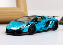 Load image into Gallery viewer, RM 1:64 Plating Blue LP700-4 LBWK Sports Open Model Diecast Metal Car New Collection
