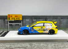 Load image into Gallery viewer, HKM 1:64 JDM Civic EG6 Spoon Hatchback Racing Sports Model Diecast Metal Car
