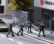 Load image into Gallery viewer, 1:64 Painted Figure Model Miniature Resin Diorama Toy Sand Bandit Ganster Set

