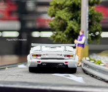 Load image into Gallery viewer, Minigt 1:64 White Countach LBWK 25th Racing Sports Model Diecast Metal Car New Collection
