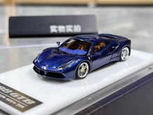 Load image into Gallery viewer, 1:64 CL Blue 488 GTB Hard Top Sports Model Diecast Resin Car New Collection

