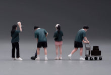 Load image into Gallery viewer, 1:64 Painted Figure Model Miniature Resin Sand Diorama Supermarket Staffs Set
