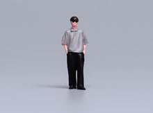 Load image into Gallery viewer, 1:64 Painted Figure Model Miniature Resin Diorama Sand Cool Boy With Sunglasses
