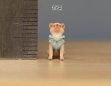 Load image into Gallery viewer, 1:64 Painted Figure Model Miniature Resin Diorama Sand Cute Pet Puppy Dot Toy
