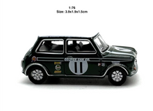 Load image into Gallery viewer, 1:76 Green 1968 Mini Cooper S #11 Classic Model Diecast Metal Car New
