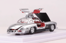 Load image into Gallery viewer, BSC 1:64 Silver 1955 300SL #68 Coupe Sport Classic Model Diecast Metal Car New Collection

