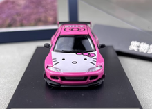 Load image into Gallery viewer, Fuji 1:64 Pink Civic EG6 Sir Pandem Rocket Bunny Model Diecast Metal Car New Collection
