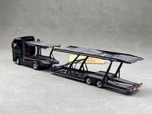 Load image into Gallery viewer, 1:64 Black Benz Actros Gigaspace Semi Trailer Truck Model Diecast Metal Car
