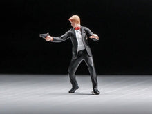 Load image into Gallery viewer, 1:64 Painted Figure Mini Model Miniature Resin Diorama Sand Suit Man With Gun New
