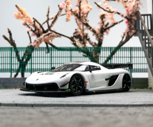 Load image into Gallery viewer, CM 1:64 White Jesko Absolut Super Racing Sport Model Diecast Metal Car New Collection
