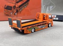 Load image into Gallery viewer, Supcar 1:64 Orange H300 Flatbed Trailer Truck Model Diecast Metal Car New Collection
