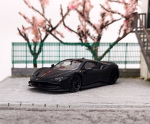 Load image into Gallery viewer, FINE 1:64 Black Novitec SF90 Wheel Racing Sports Model Diecast Metal Car New
