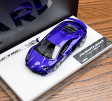 Load image into Gallery viewer, Tardis 1:64 Purple Aventador LP750-4 SV Sports Model Diecast Resin Car New Collection
