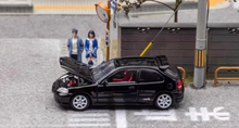 Load image into Gallery viewer, FH 1:64 Black JDM Civic Type R EK9 Hatchback Sport Model Diecast Metal Car New
