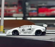 Load image into Gallery viewer, MINIGT 1:64 White Countach LB Works #41 Sports Model Diecast Metal Car New Collection
