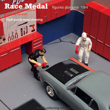 Load image into Gallery viewer, 1:64 Painted Figure Mini Model Miniature Resin Diorama Repair Polish Man Garage
