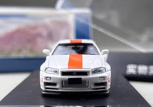 Load image into Gallery viewer, Fuji 1:64 White Gulf Skyline GTR R34 Z-Tune Sports Model Diecast Metal Car New Collection
