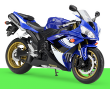Load image into Gallery viewer, WELLY Blue 1:10 YZF R1 Sports Racing Heavy Model Diecast Metal Motorcycle
