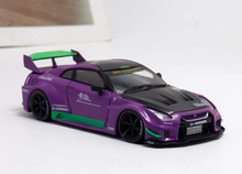 Load image into Gallery viewer, MC 1:64 Purple LB GTR R35 35GT-RR Racing Sports Model Diecast Metal Car New Collection
