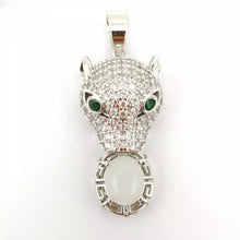 Load image into Gallery viewer, Nature Jade Leopard Pendant Necklace Gift For Woman Jewelry charm Blessing d

