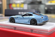 Load image into Gallery viewer, DMH 1:64 Ice Blue 599 GTO Racing Sports Model Diecast Resin Car New Collection
