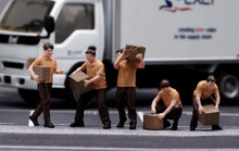 Load image into Gallery viewer, 1:64 Painted Figure Model Miniature Resin Sand Diorama Couriers Workers Set
