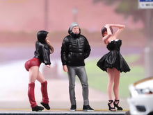 Load image into Gallery viewer, 1:64 Painted Figure Model Miniature Resin Diorama Sand Fashion Street Boy Girl
