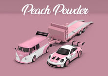 Load image into Gallery viewer, TM 1:64 Pink T1 992 GT3 RS Figure Flatbed Trailer Model Diecast Metal Car New Collection

