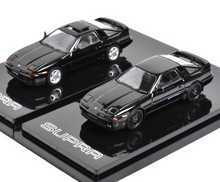 Load image into Gallery viewer, Hobby Japan 1:64 Black JDM A70 Supra Sports Coupe Model Diecast Metal Car New Collection
