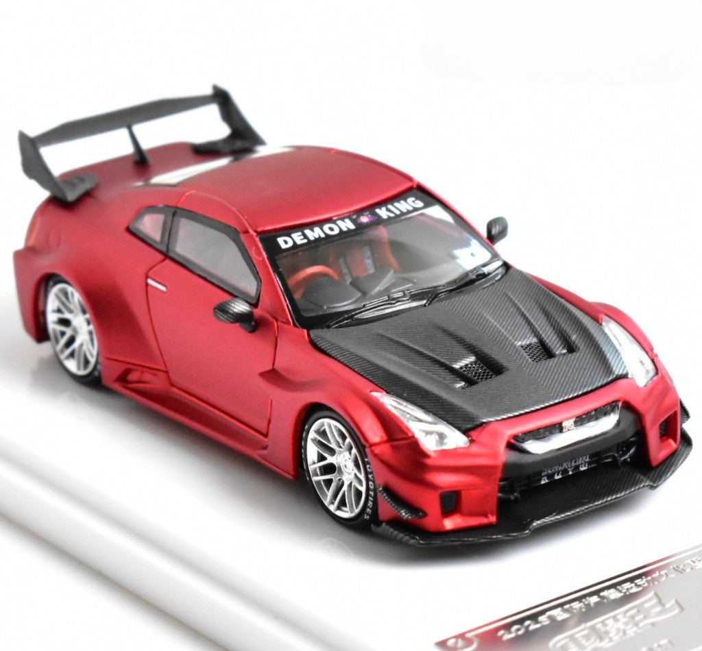 DK 1:64 APA Matte Red GTR R35 Sports Model Diecast Metal Car New Collection