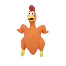 Load image into Gallery viewer, Dog Squeaky Toys Chew Puppy Rubber Chicken Pet Breeds Play Fetch Safe Durable
