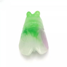 Load image into Gallery viewer, Nature Cicada Jade Pendant Necklace Gift Jewelry charm Blessing Lucky Fortune c
