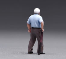 Load image into Gallery viewer, 1:64 Painted Figure Model Miniature Resin Sand Diorama Old Man with Cane Elderly
